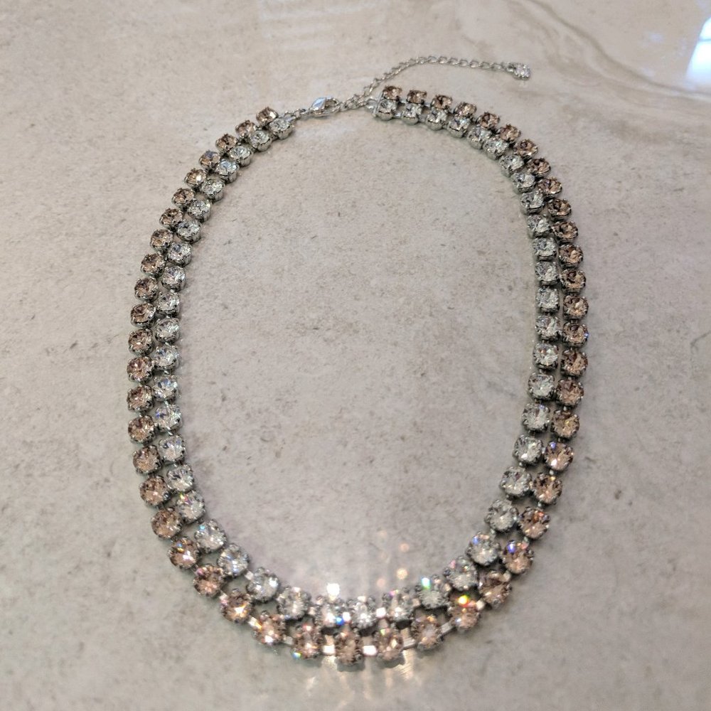 Swarovski Crystal Azalea Collar Choker Necklace
